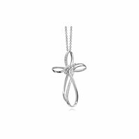 Necklace Donna Oro Woman in White Gold Diamante 0.07 Ct DFPF3722 - DFPF3722
